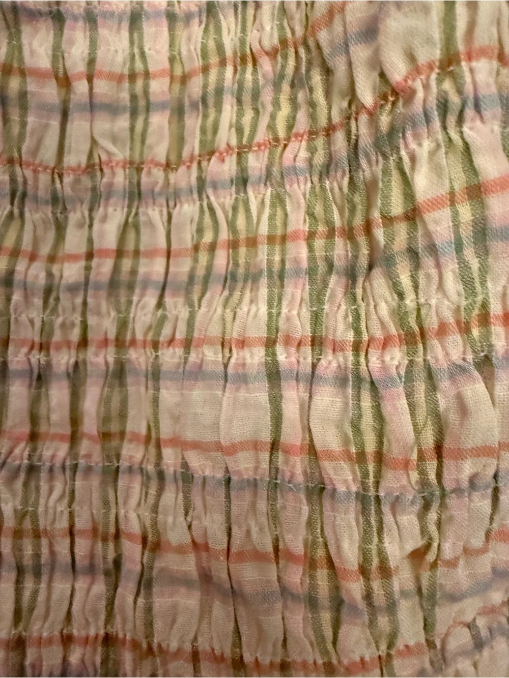 Women’s Pink Plaid Short-Sleeve Dress - Picture 2 of 3